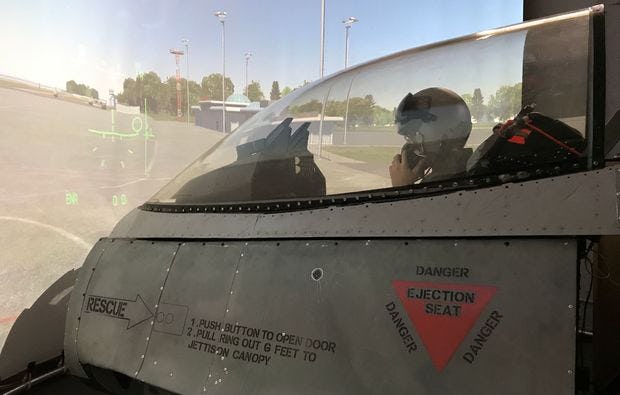 Flugsimulator Mirage 5F Kampfjet München