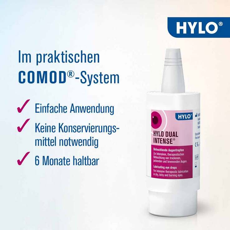 HYLO DUAL INTENSE® Augentropfen , 2X10 ml