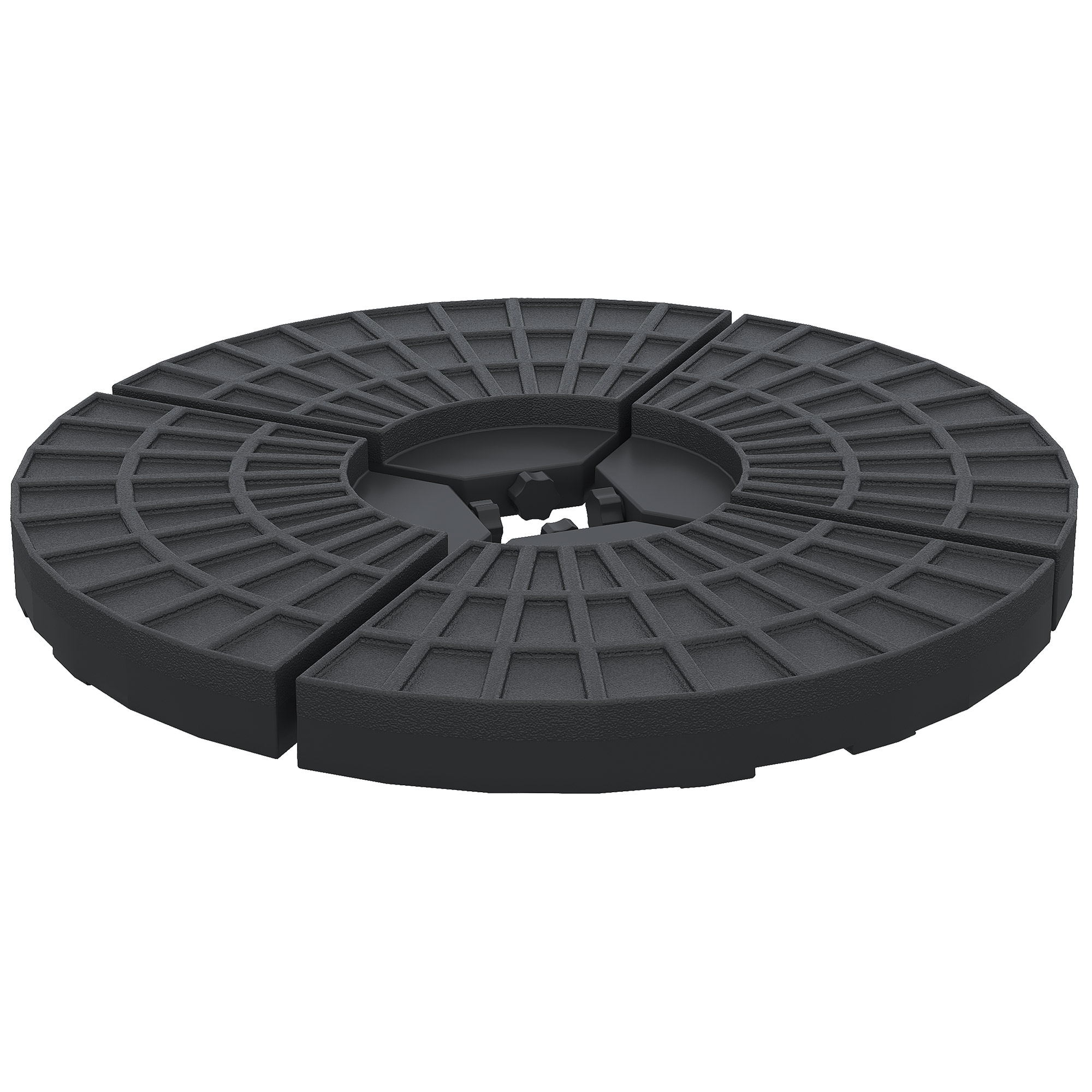 Base para guarda-sol Outsunny preta