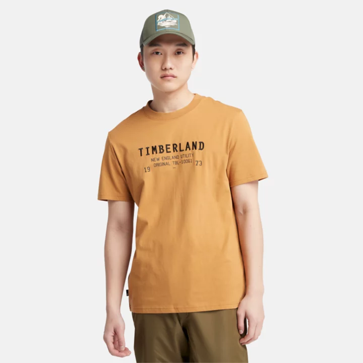 Camiseta Carrier Masculina em Amarelo Escuro