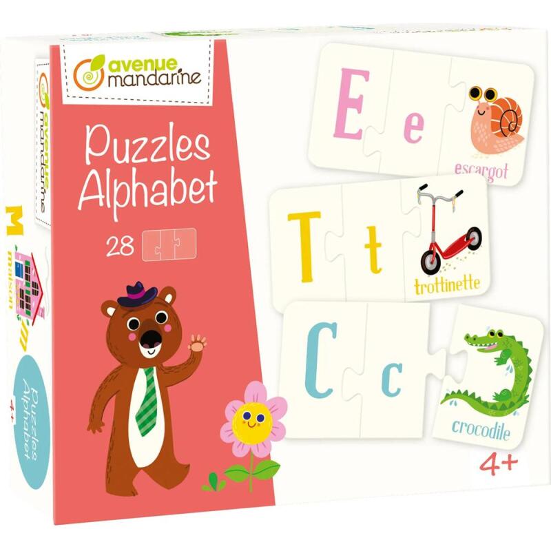 Alphabet, Puzzles alphabet - Multicolore