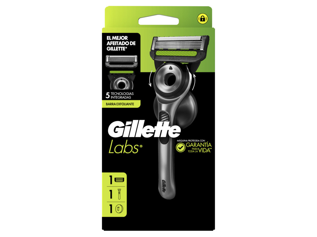 MÁQUINA GILLETTE LABS SILVER MÁQUINA SUPORTE