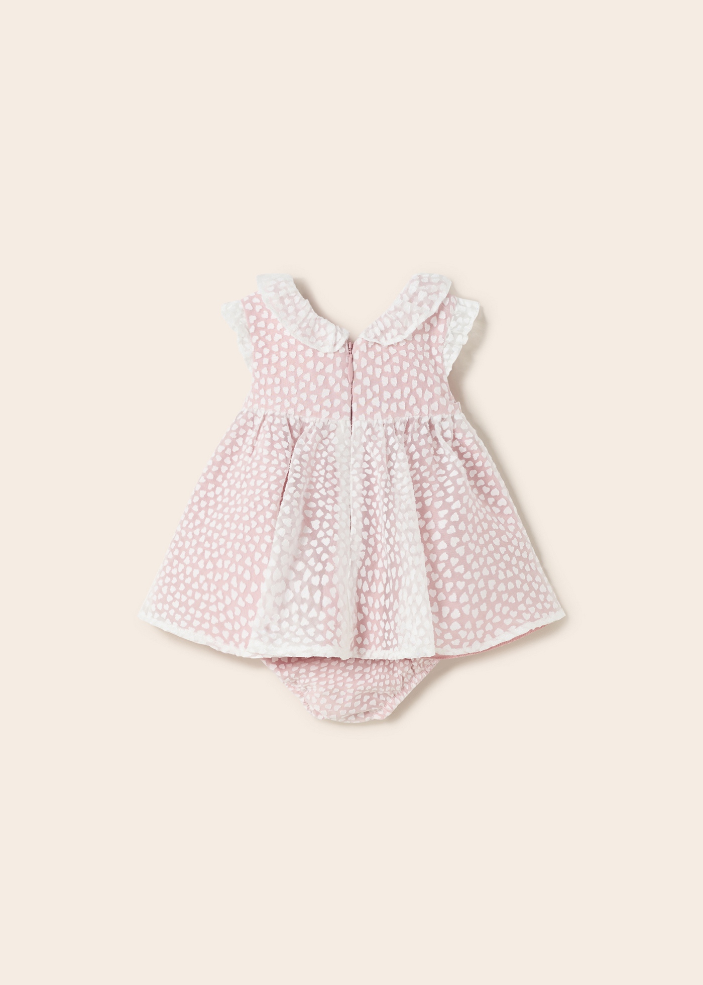 Vestido de cerimônia com capa para fralda para recém-nascido