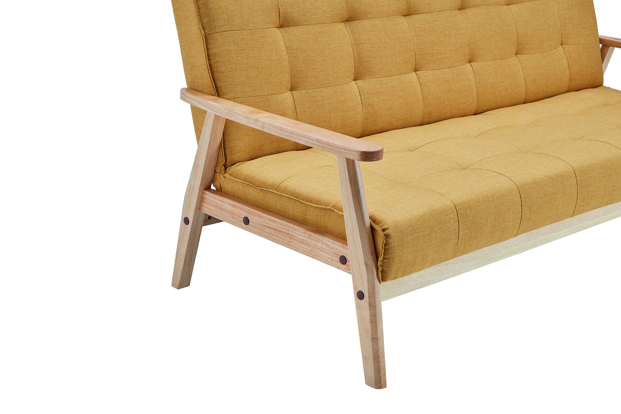 Schlafsofa senfgelb Schlafcouch Sofa Couch Schlaffunktion Gästebett Gästesofa