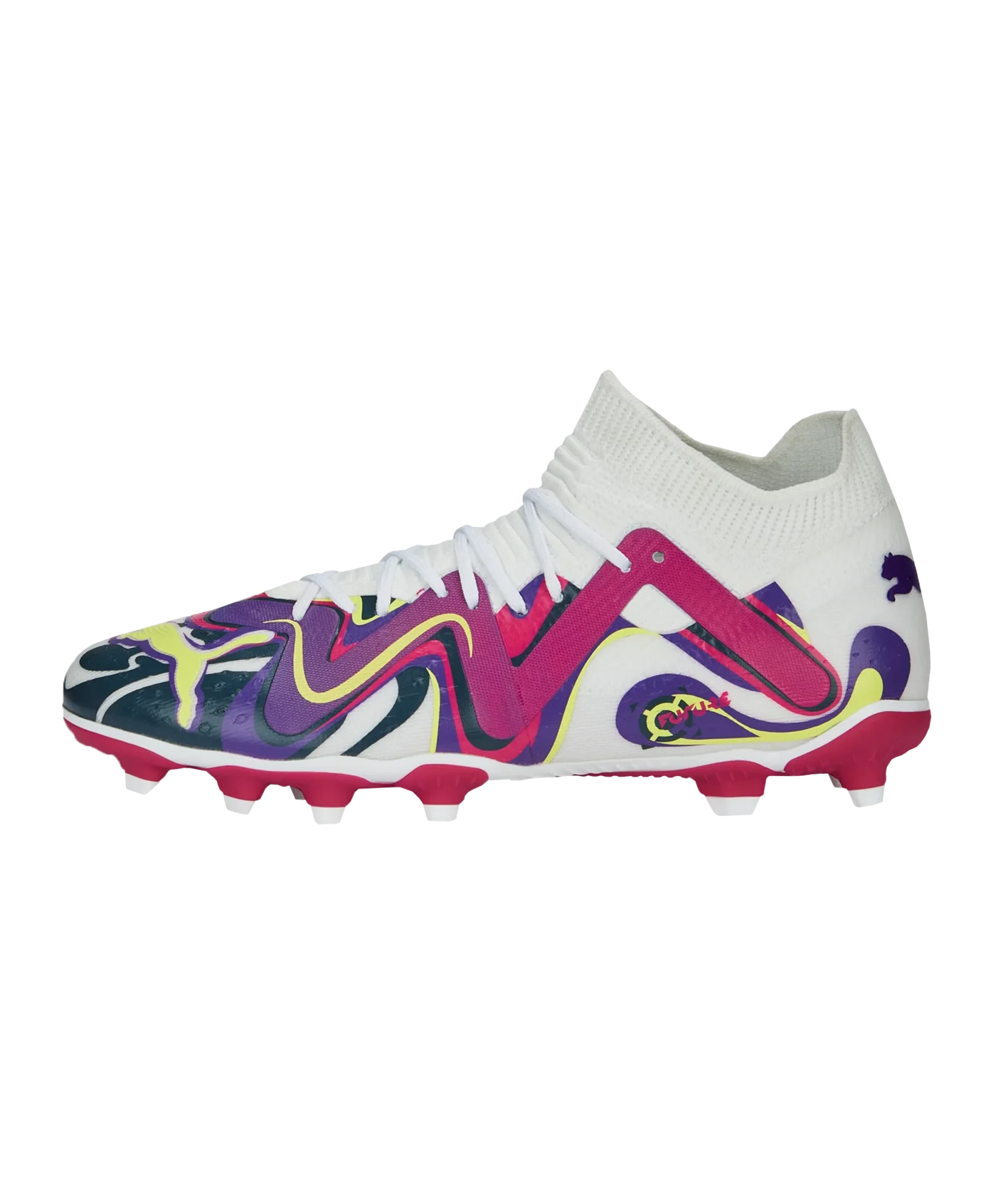 PUMA FUTURE Match FG/AG NJR Creativity Jr Kids Weiss Lila F01