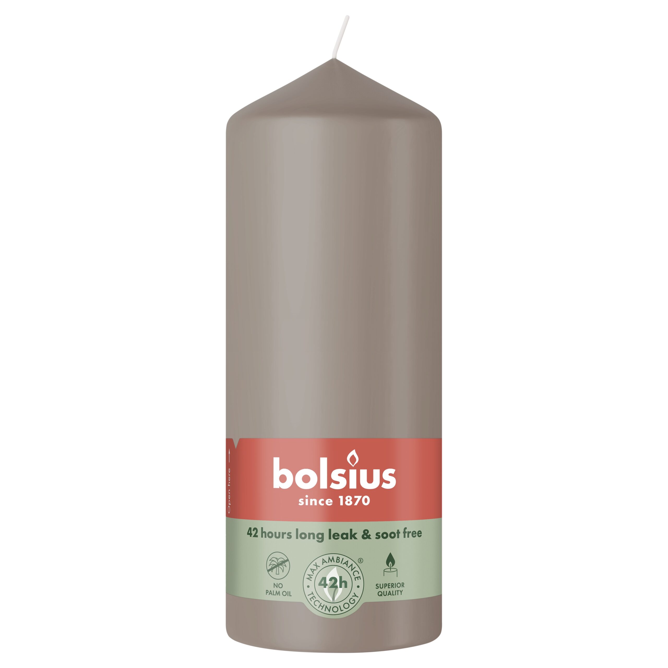 Bolsius Stompkaars 150/58 Light Taupe (1 stuk)