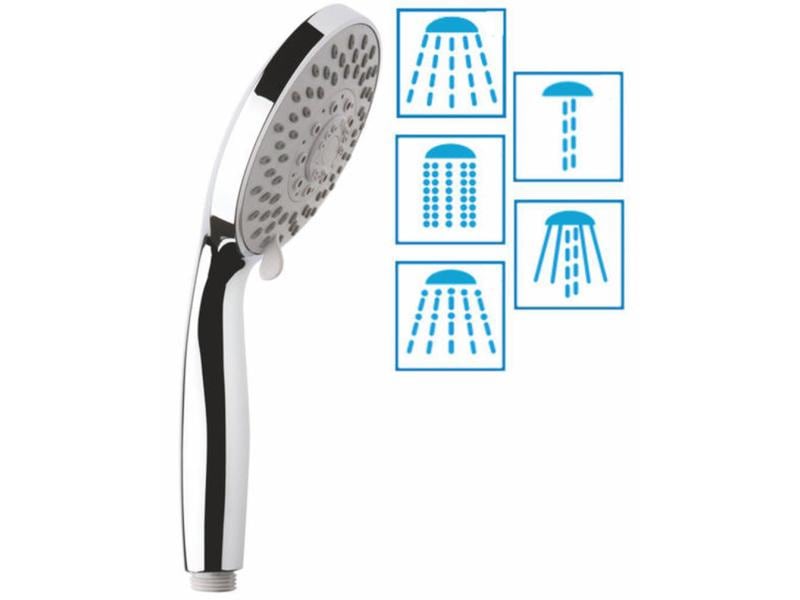 AquaClic Variéte 5 Strahlarten Geringer Energieverbrauch, passend für jeden Schlauch, verkalkungsarm