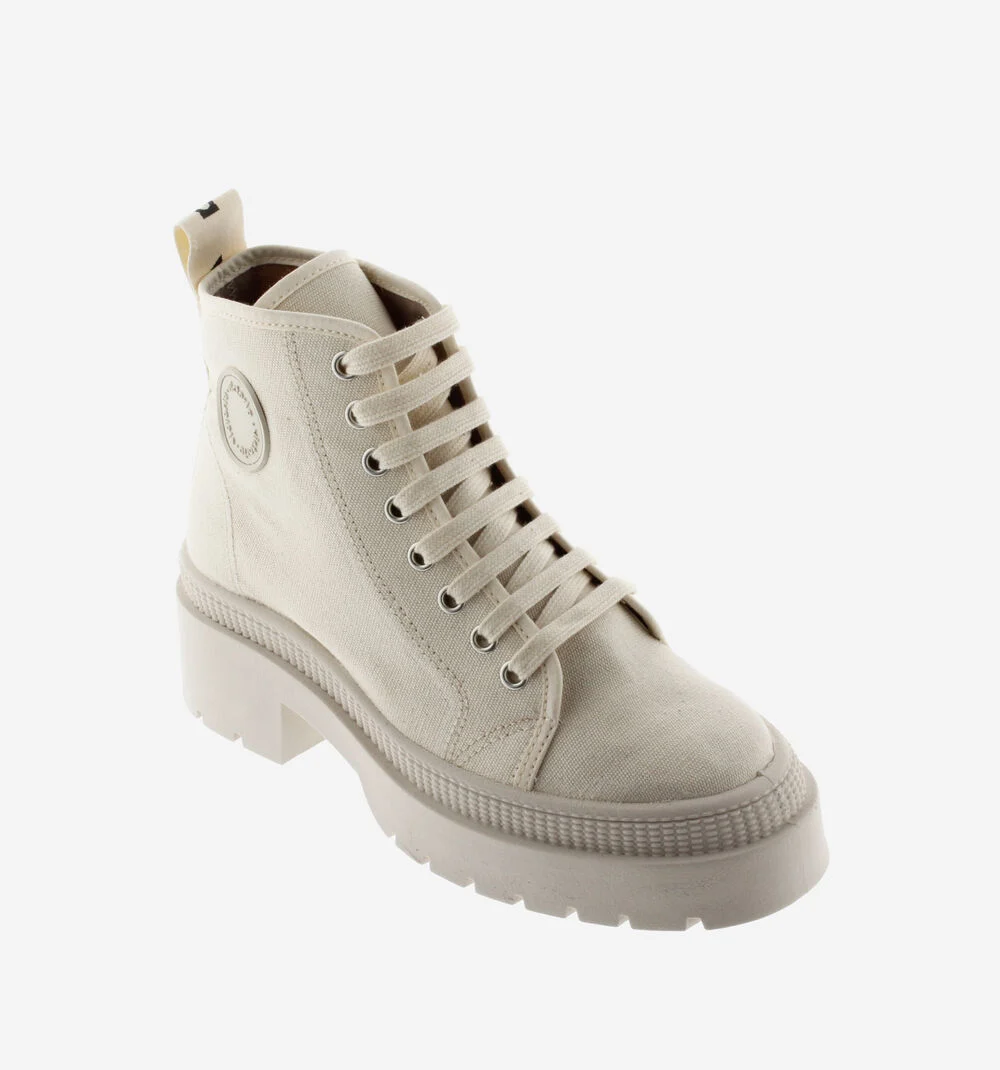 CIELO BOTTINE TOILE Bottines en toile avec talon pour femme CRUDO