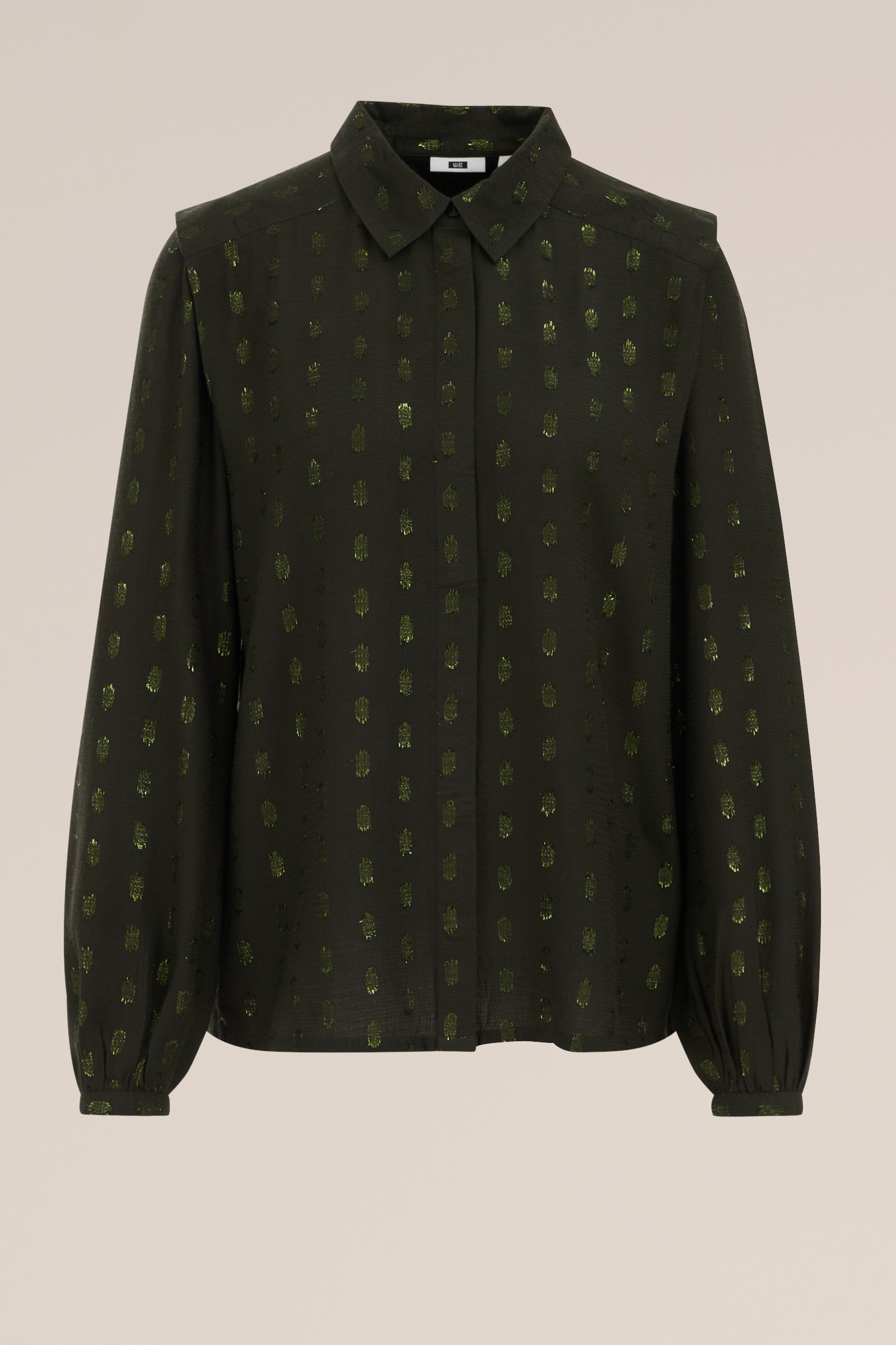 blouse met dessin WE Fashion Donkergroen
