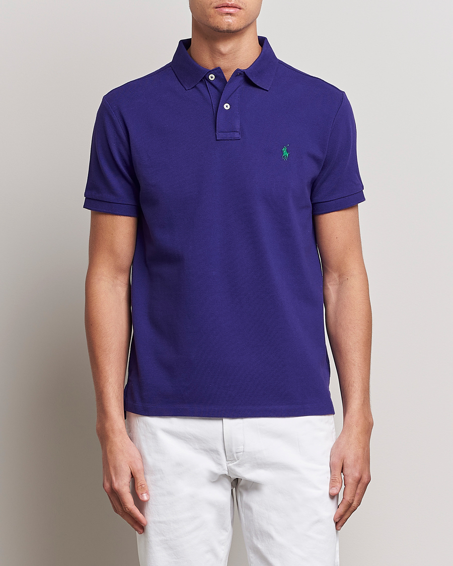 Polo Ralph Lauren Custom Slim Fit Polo Chalet Purple