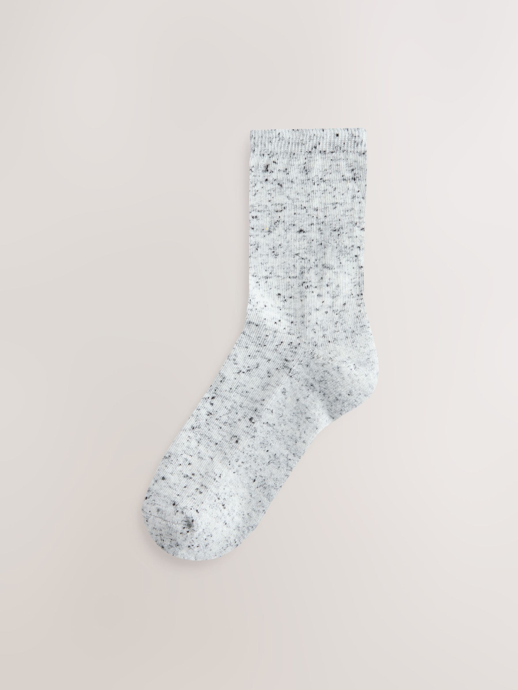 Blauw/grijs - Set van 4 paar sokken met kussenzool