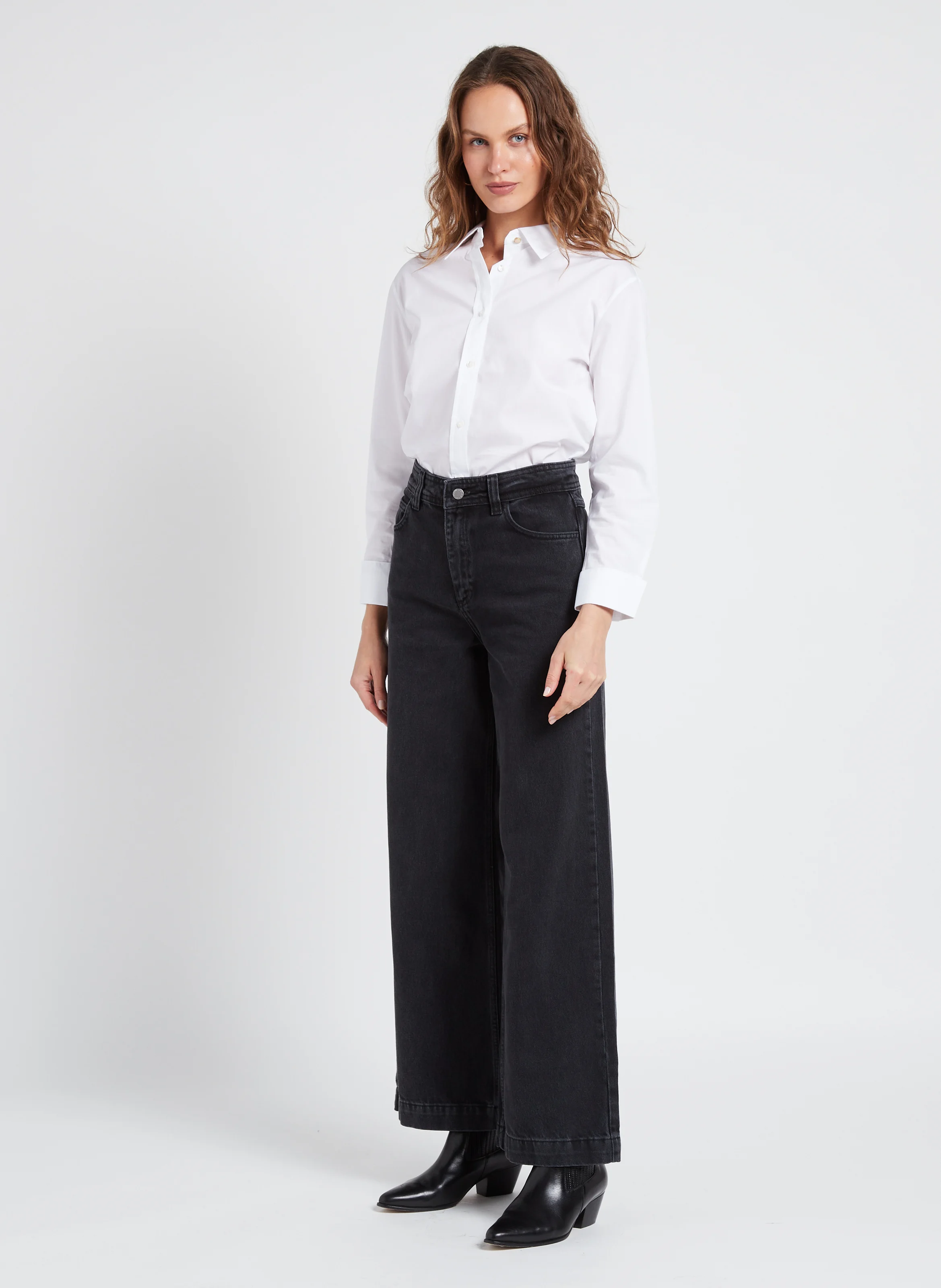 Jean baggy en coton | Noir