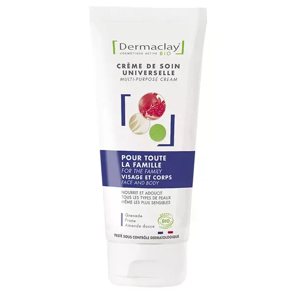 Creme facial universal orgânico Dermaclay 100ml