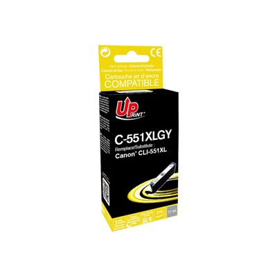 Cartouche compatible Canon CLI-551XL - gris - Uprint