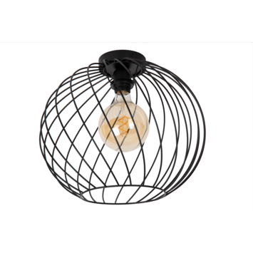 Lucide DANZA plafonnière Ø40 cm Zwart
