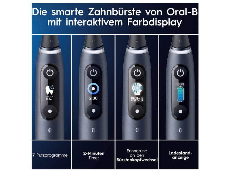 Oral-B Mikrovibrationszahnbürste iO Series 9N Schwarz Elektrische Zahnbürste