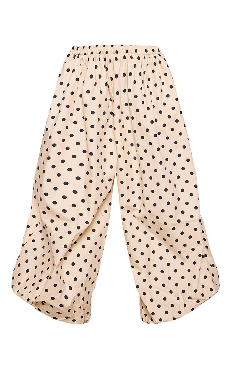 Butter Cream Pantalon Ballon À Pois