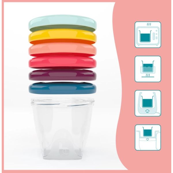 Babymoov Bewaarbakjes 120ml (4Stuks)