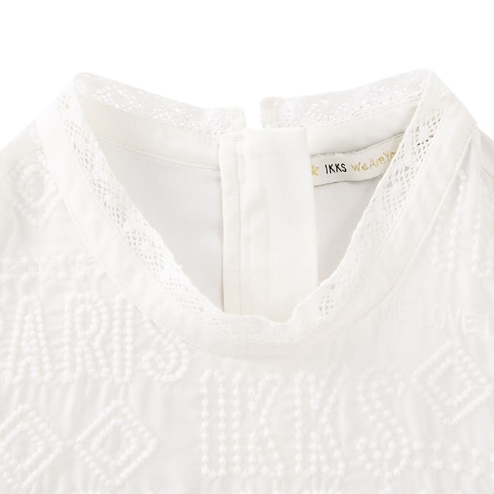 IKKS Blouse Blanche Fille IKKS Dentelle