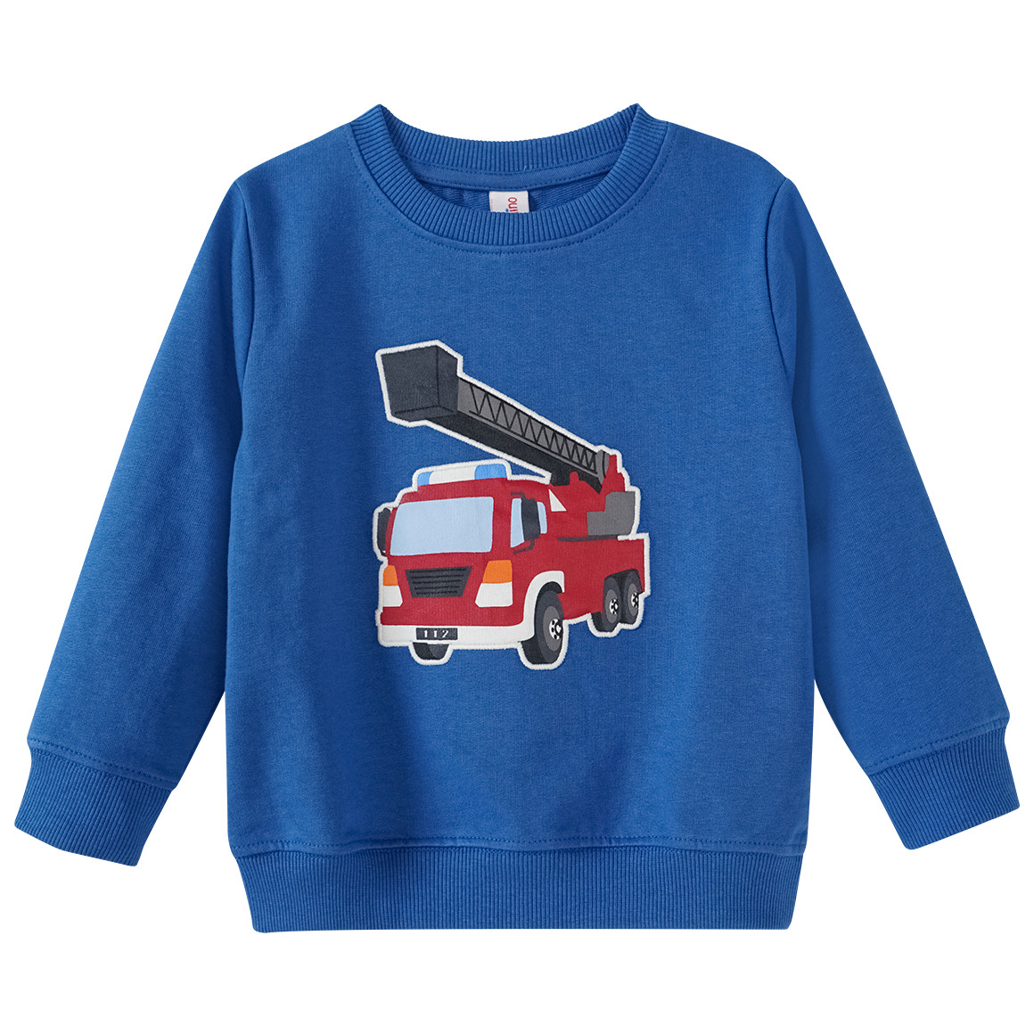 Topolino Jungen Sweatshirt mit Feuerwehr-Applikation blau