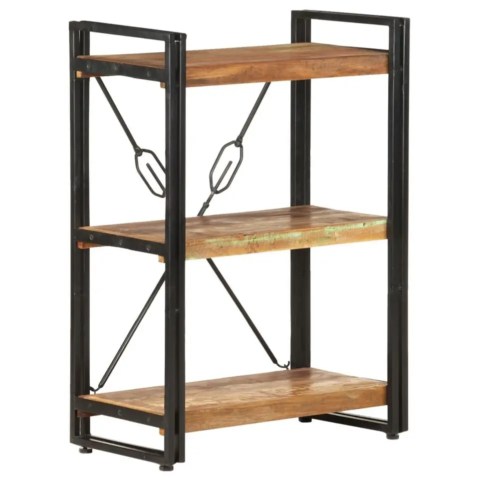 vidaXL - Boekenkast met 3 schappen - Multikleur - Hout - 60 x 30 x 80 cm