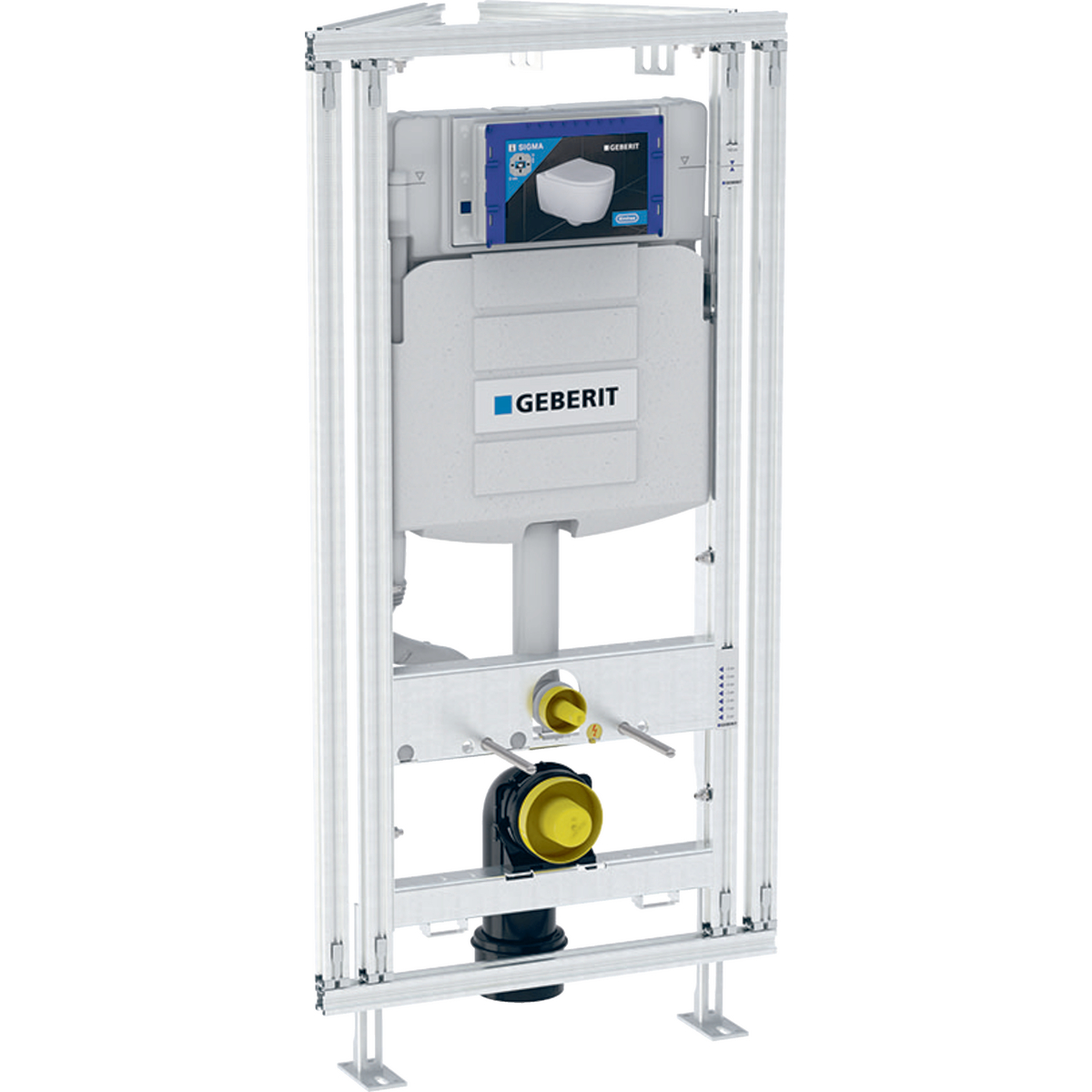 Geberit GISeasy WC-element m. Sigma reservoir UP320 voor hoek montage H120cm m. frontbediening