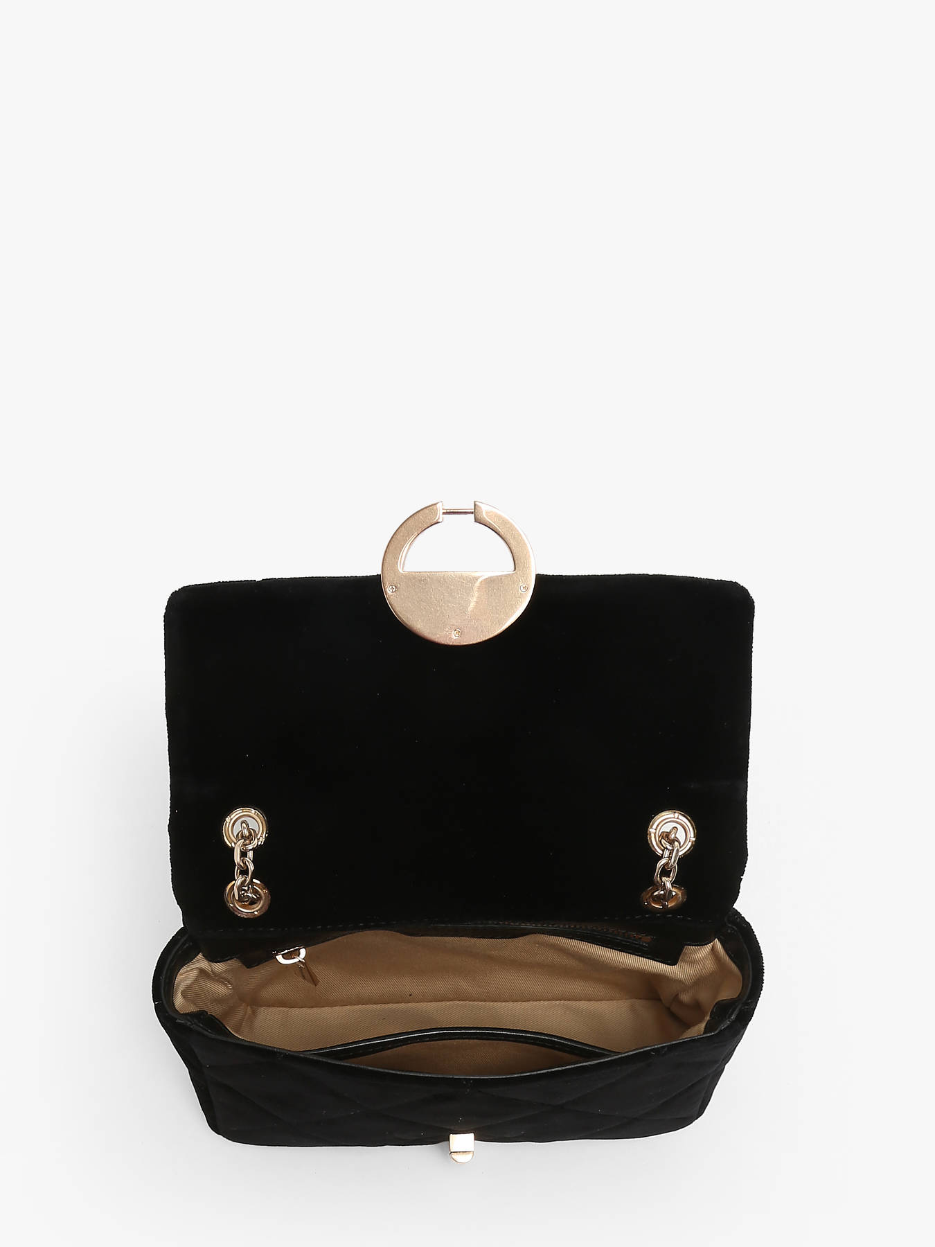 Moyen sac bandoulire Moon en velours VANESSA BRUNO