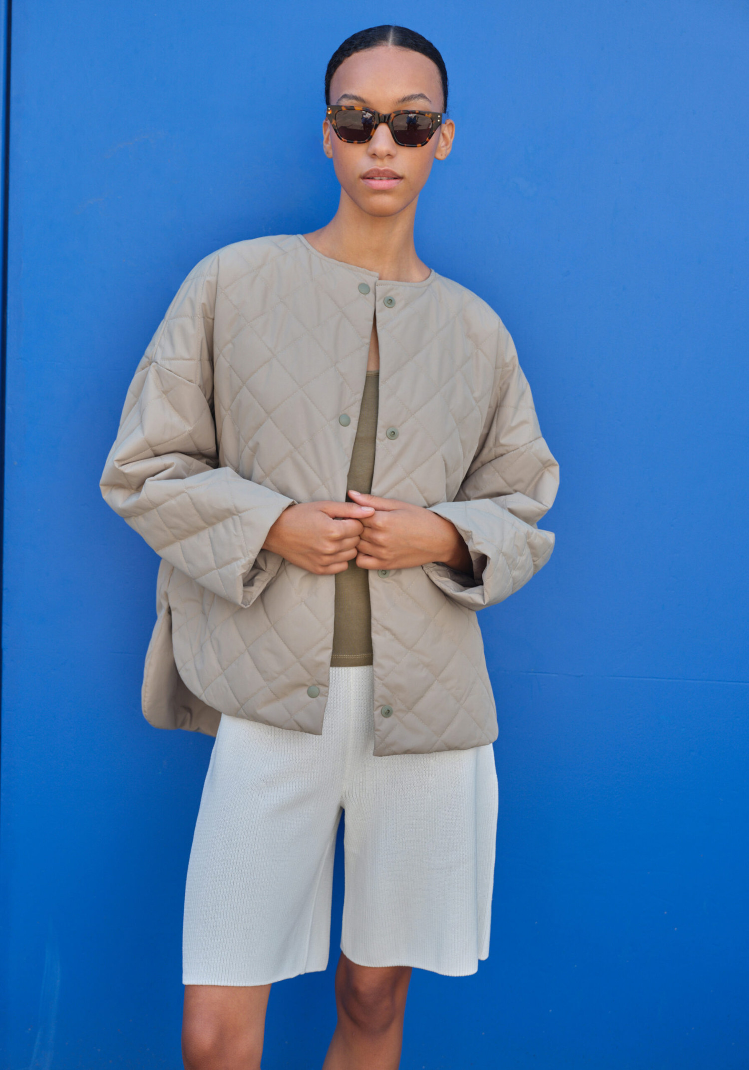 Embassy of Bricks and Logs Steppjacke Mona Jacket Pale Olive