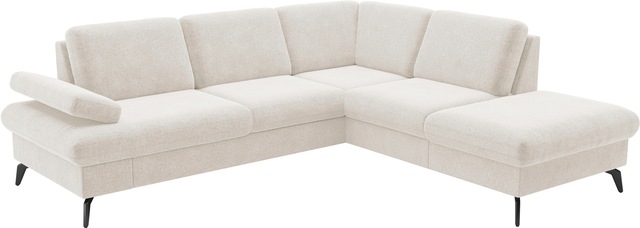 sit&more Ecksofa »Morris Jubi L-Form, B: 238 cm« mit Armteilfunktion & 1 Zierkissen, optional Bettfunktion