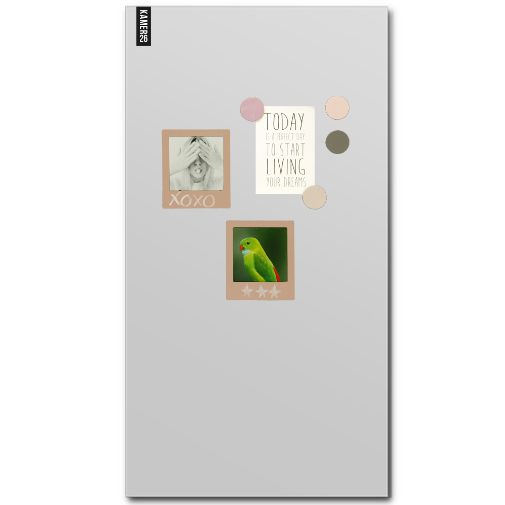 Magneetbord mat – krijtbord lichtgrijs 60x100 cm