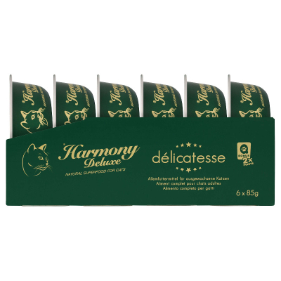 Harmony Cat Deluxe Délicatesse Multipack Nassfutter 6x85g