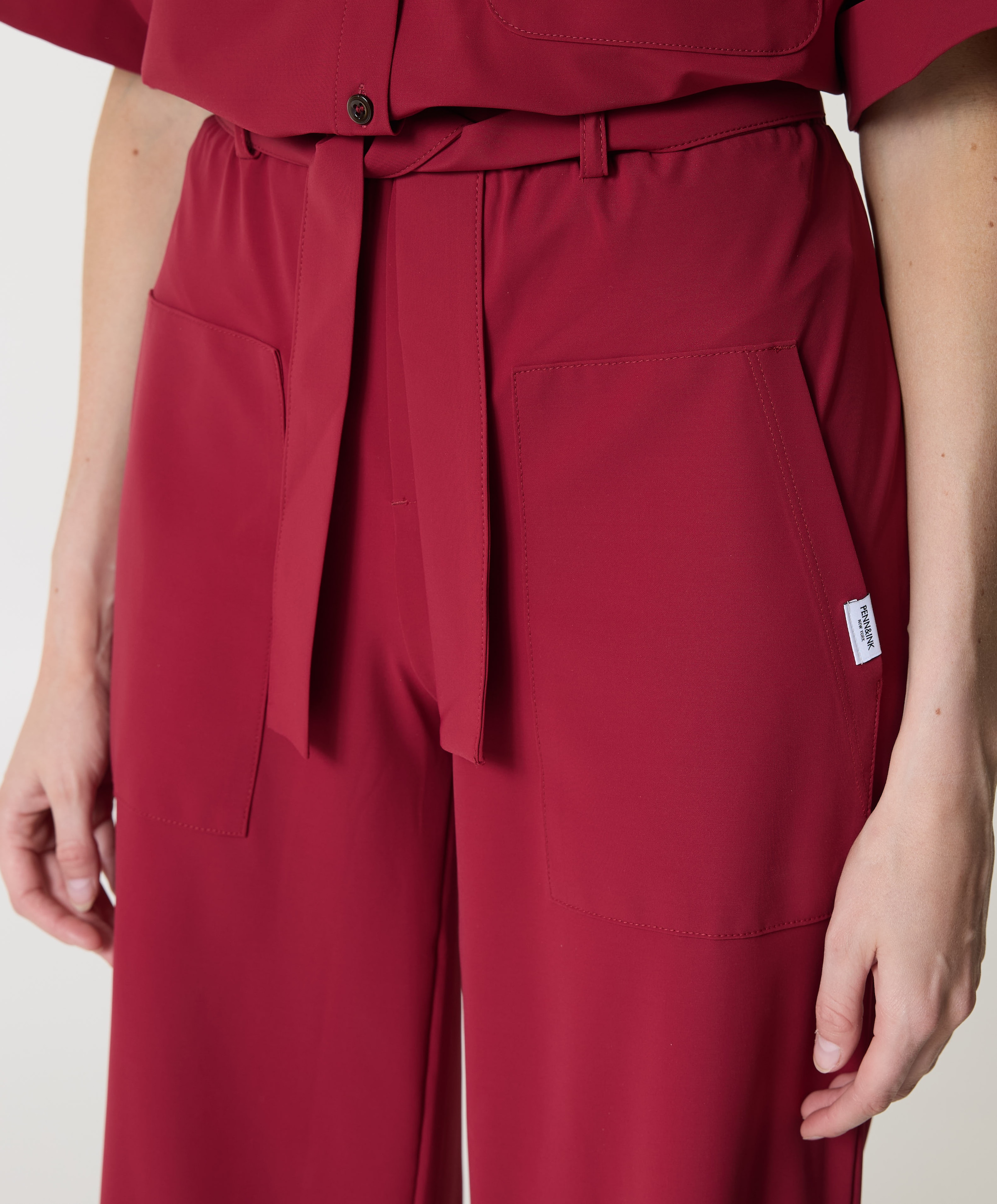 Penn & Ink N.Y. Dames broek rood