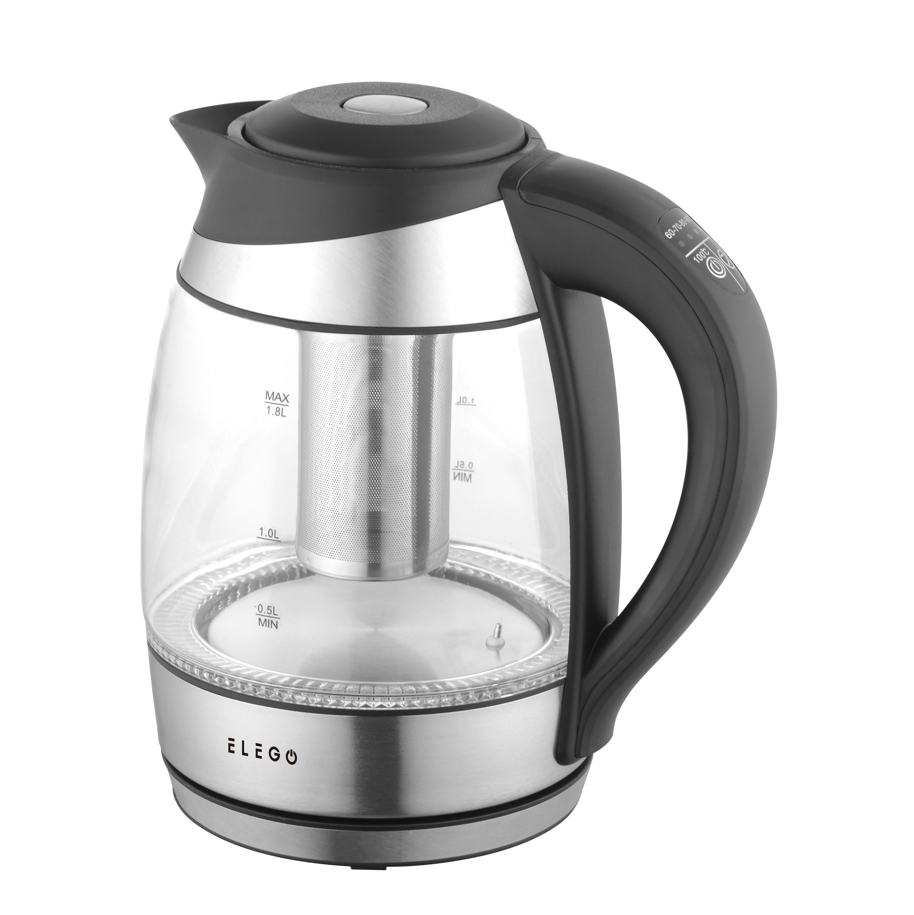 Wasserkocher mit Temperaturwahl 1.8L