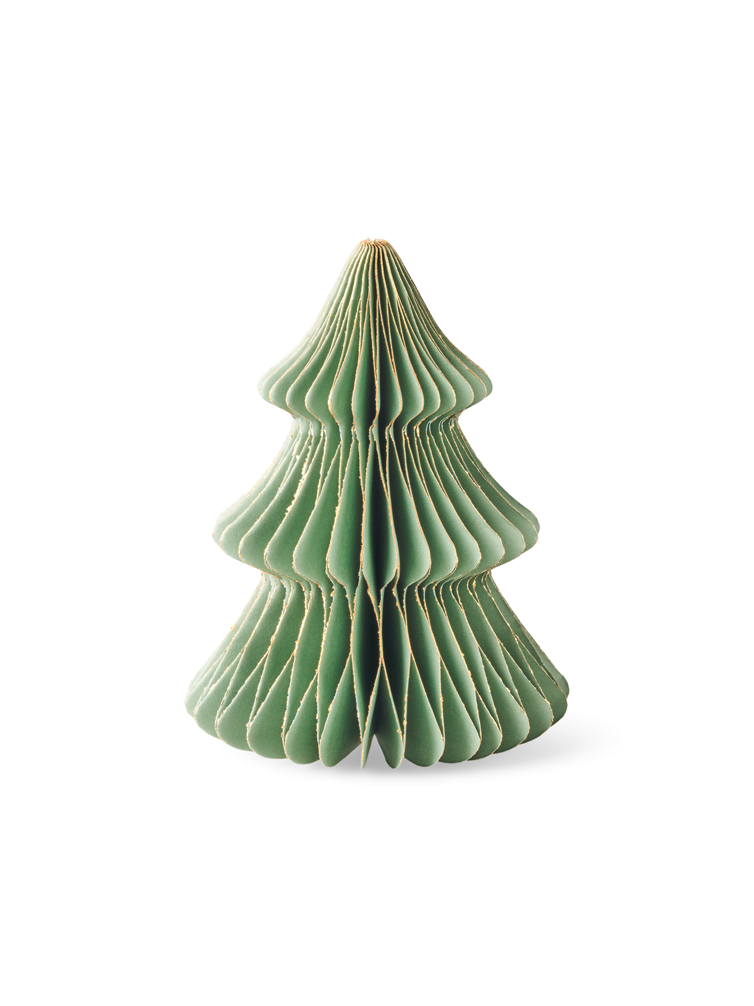 Dekorativt træ | Papir. 12 cm. | Pine Green