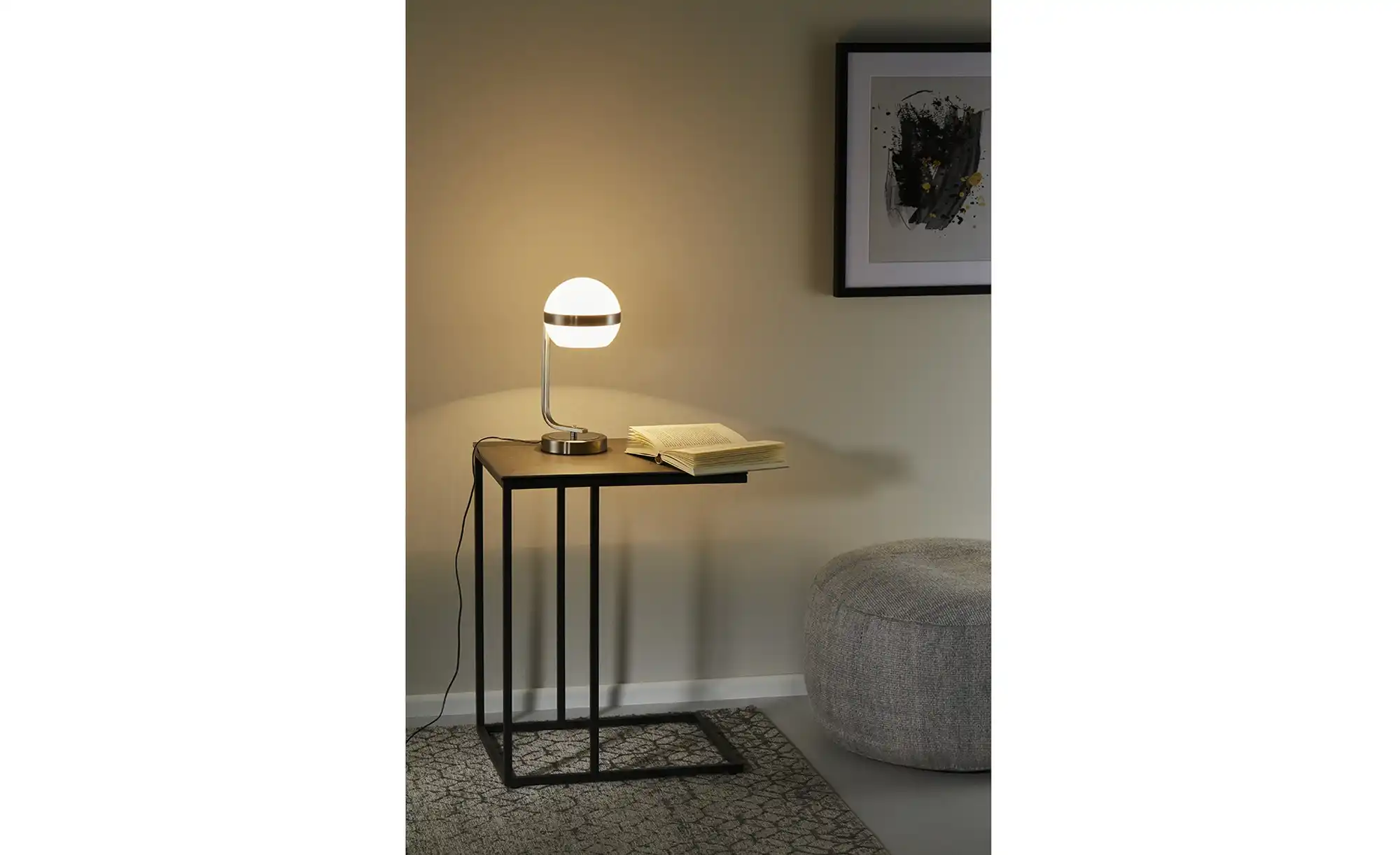 KHG LED-Tischleuchte, 1-flammig, Nickel-matt