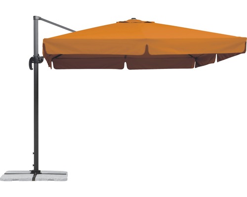 Zwevende parasol Schneider 300 x 300 x 273 cm polyester 200 g/m² terracotta