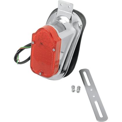 Support de plaque Drag Specialties avec feux à led Universel - Gris