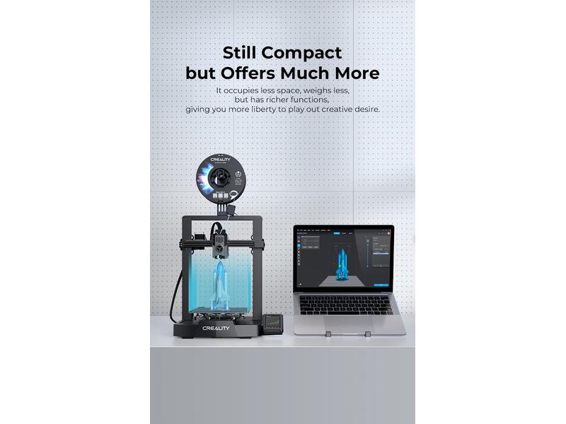 Creality 3D-Drucker Ender 3 V3 KE Schneller und kompakter 3D-Drucker mit Auto-Leveling und einer maximalen Druckgeschwindigkeit von 500 mm/s
