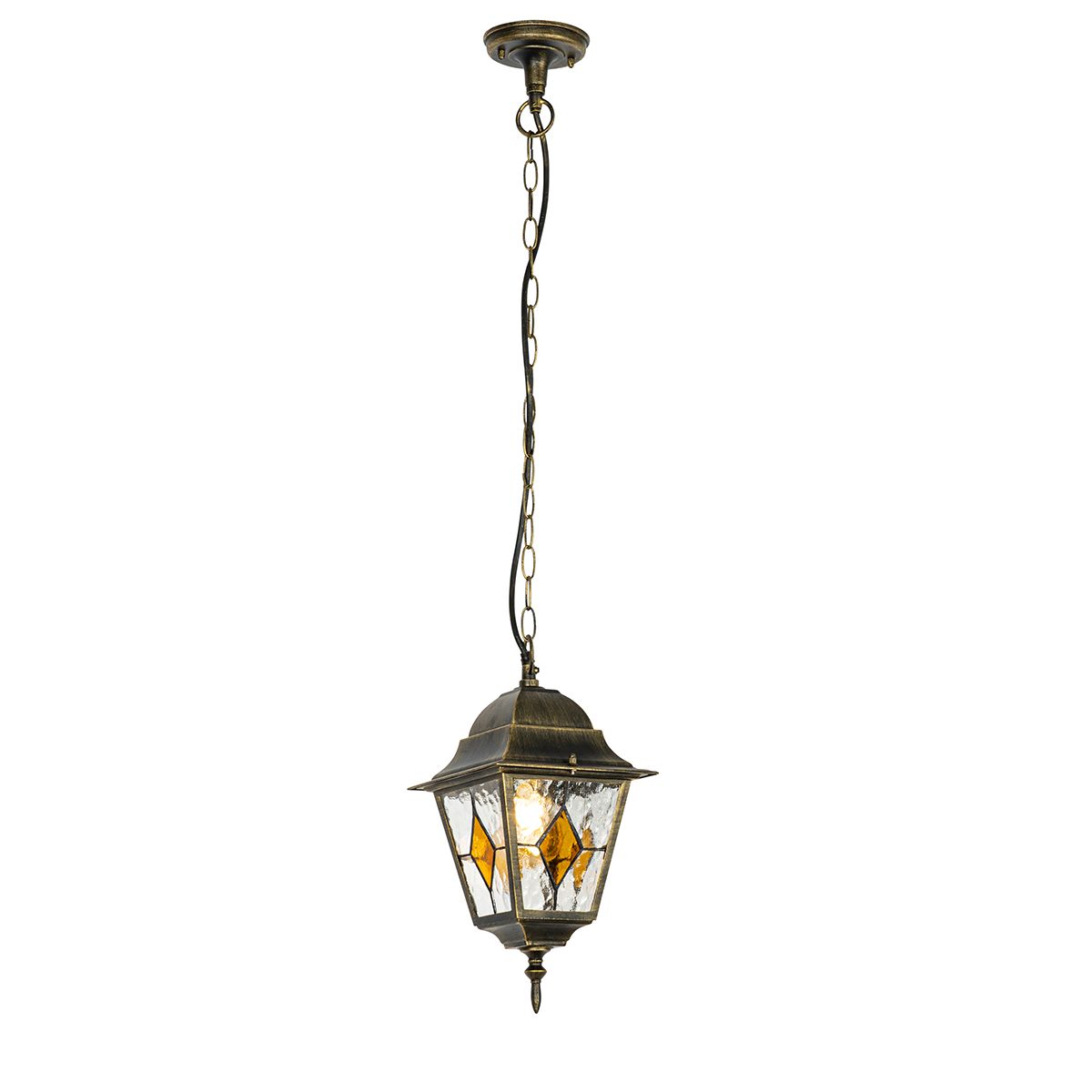 Vintage buiten hanglamp antiek goud - Antigua