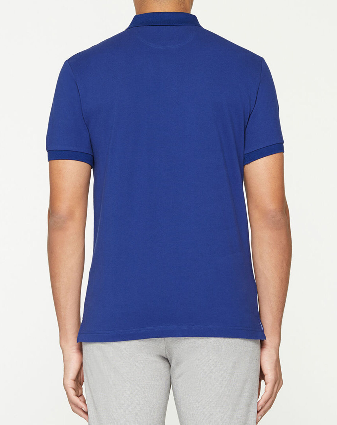 Hackett London Polo Slim Fit uni bleu