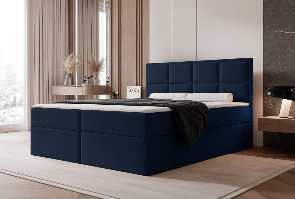 NADUVI Collection Boxspring Antonia velvet met opbergvak 160x200