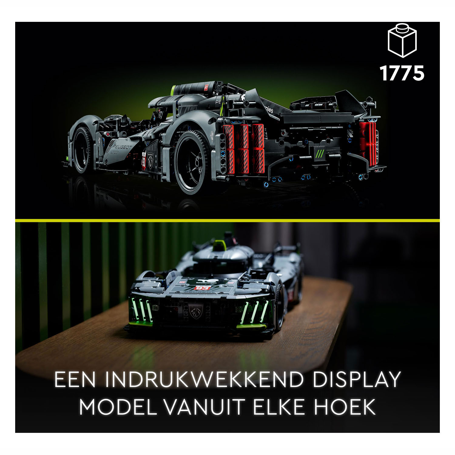 LEGO Technic 42156 Peugeot 9x8 24 Le Mans Hybrid Hypercar Auto