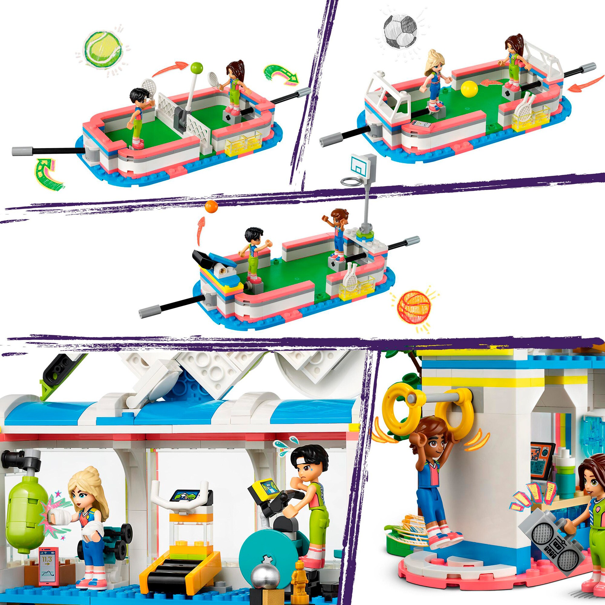LEGO Konstruktionsspielzeug Friends Sportzentrum
