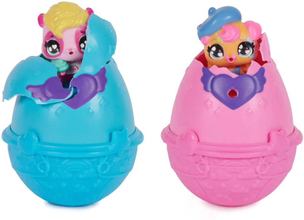 HATCHIMALS - PACK DE 2 HATCHIMALS + CHAISE HAUTE