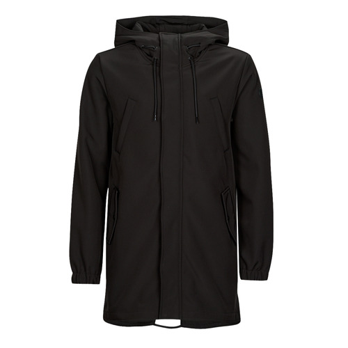 Only & Sons  - ONSHALL HOOD SOFTSHELL PARKA - Noir