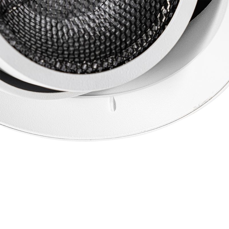 Moderne inbouwspot wit GU10 AR111 rond trimless - Oneon Honey