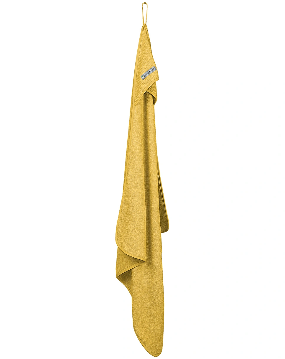 Kapuzenbadetuch UNI in mustard