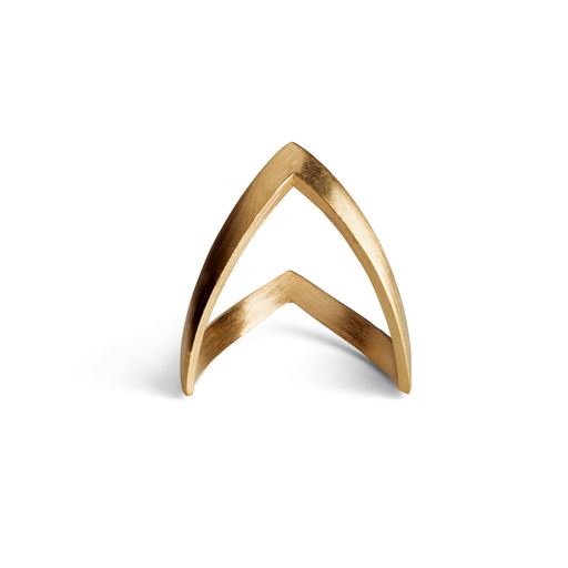 Jane Kønig V-Ring, Guld, 52
