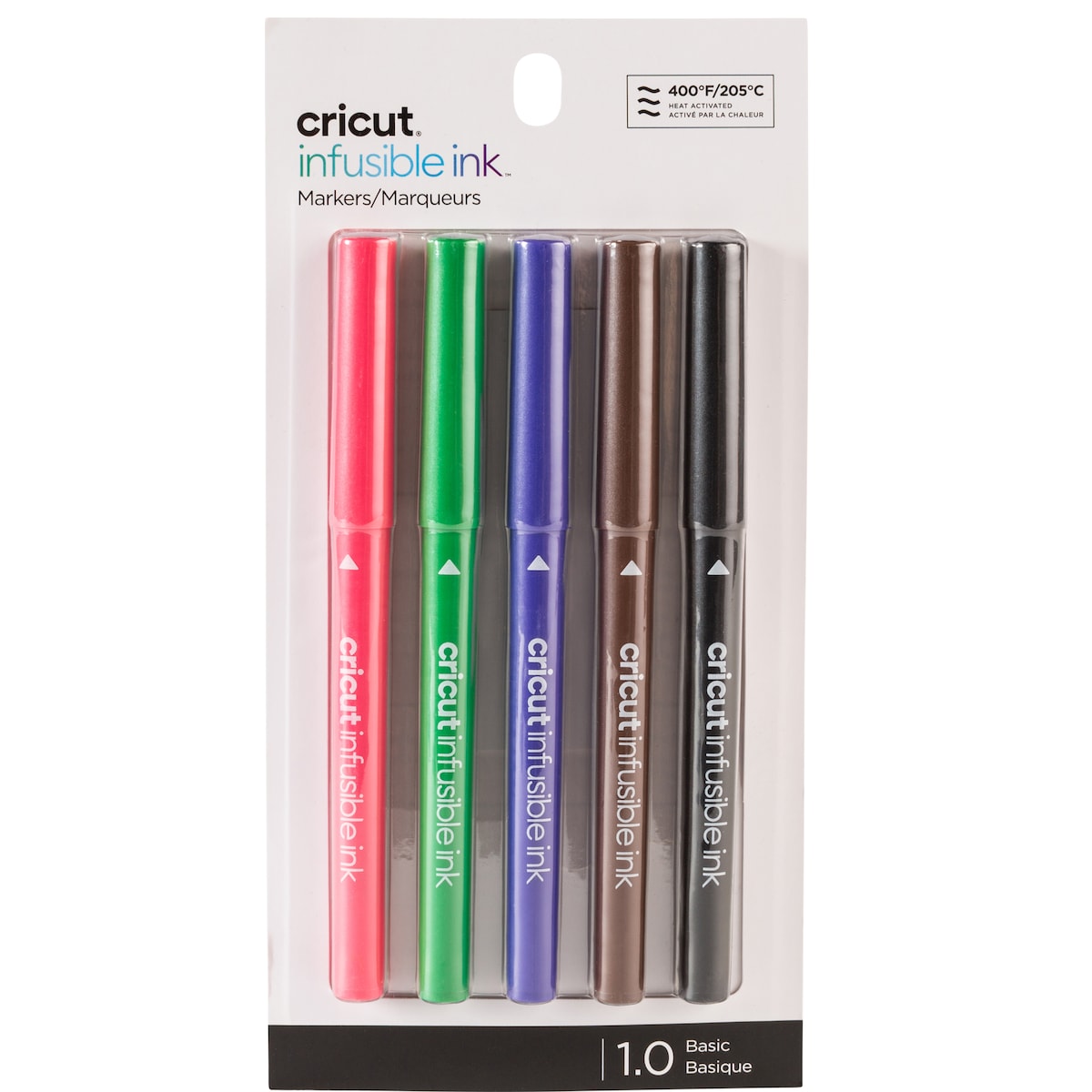 Cricut Basic Infusible Ink penner med fin tupp 1,0 (5-pakning)