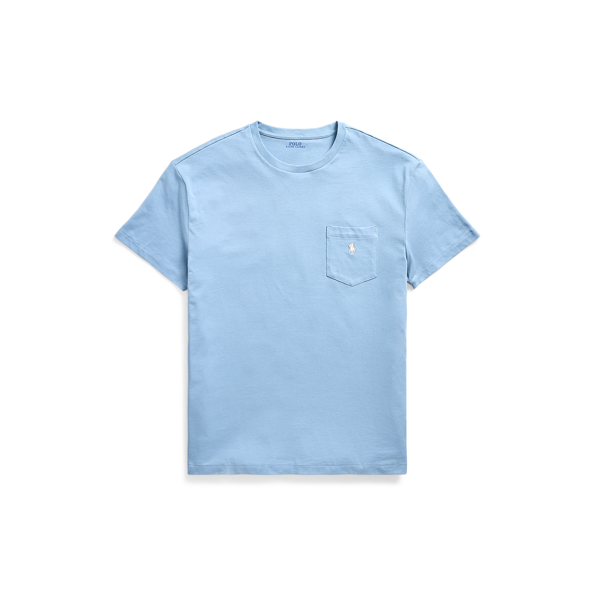 Tee-shirt col rond classic-fit en coton | Bleu